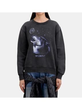 The Kooples Wolf Serigraphy Crewneck (0)